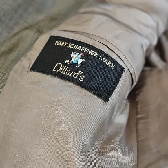 HART SCHAFFNER MARX Men's Suit Made in USA 2 Button Dillard's 42R Blazer & Pants - Picture 4 of 16